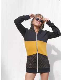 Sweat capuche long Taille S
